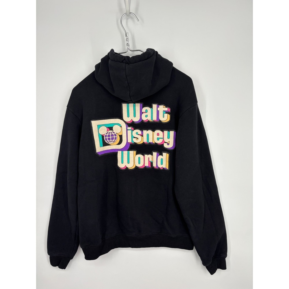 Disney Hoodie Jacket Unisex S Embroidered Walt Disney World Sweatshirt Full Zip